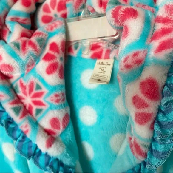 Matilda Jane Girls Silver Pieces Plush Robe size M - Picture 4 of 8